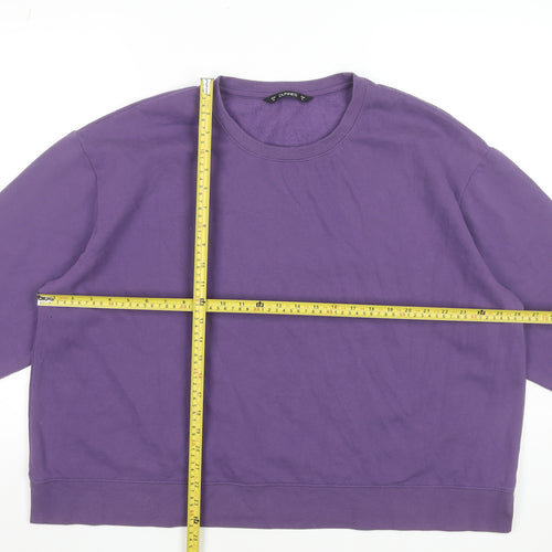 St. Bernard for Dunnes Stores Purple Cotton Blend Women's XL Sweatshirt