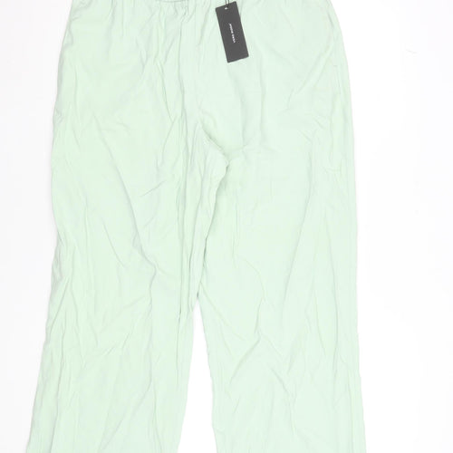 Vero Moda Women’s Mint Green Wide-Leg Trousers XL Viscose Blend