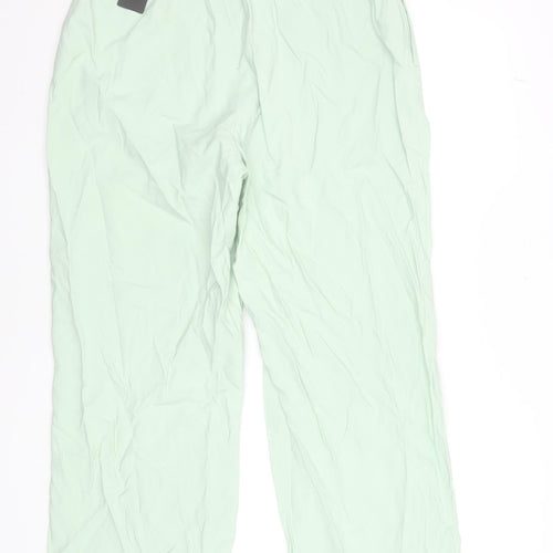 Vero Moda Women’s Mint Green Wide-Leg Trousers XL Viscose Blend