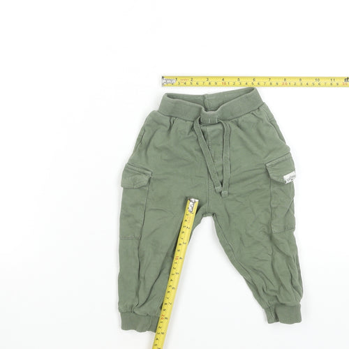 Lee Cooper Unisex Baby Green Cargo Trousers 9-12 Months Cotton