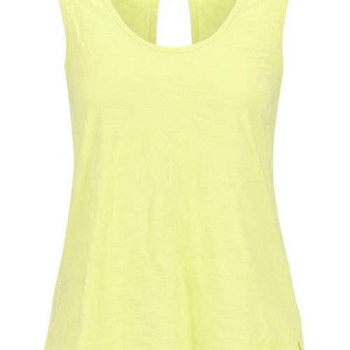Weird Fish Women's Yellow Cotton Sleeveless Tank Top Size 12