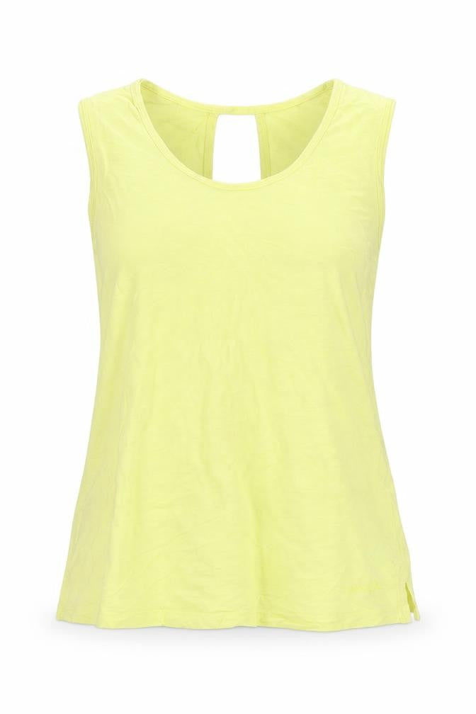 Weird Fish Women's Yellow Cotton Sleeveless Tank Top Size 12