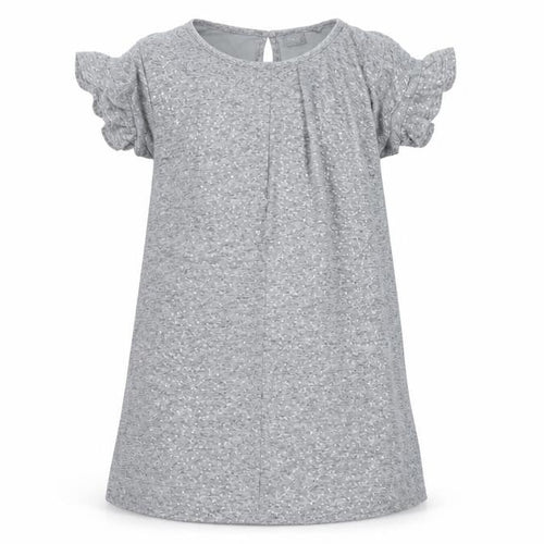Next Girls Grey Sequin Short Sleeve Shift Party Dress Size 10 Years