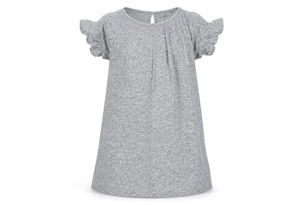 Next Girls Grey Sequin Short Sleeve Shift Party Dress Size 10 Years