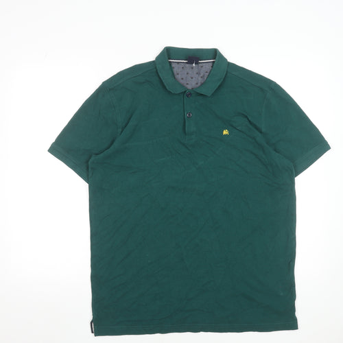 Lerros Men's Green XL Cotton Polo Shirt Short Sleeve Casual