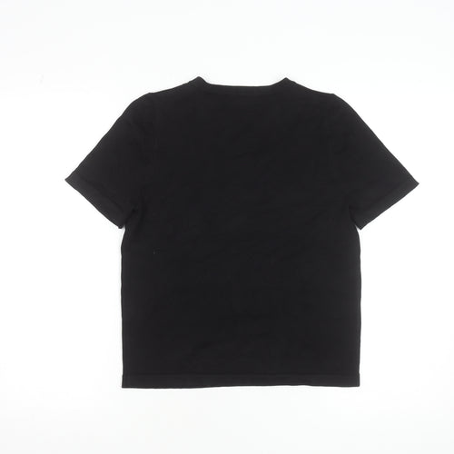 New Look Women's Black Short Sleeve Basic T-Shirt Size 12