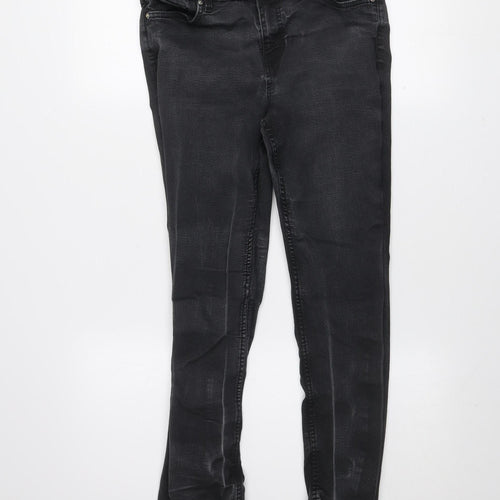 Marks and Spencer Women’s Black Skinny Jeans Size 14 Short Stretch Denim