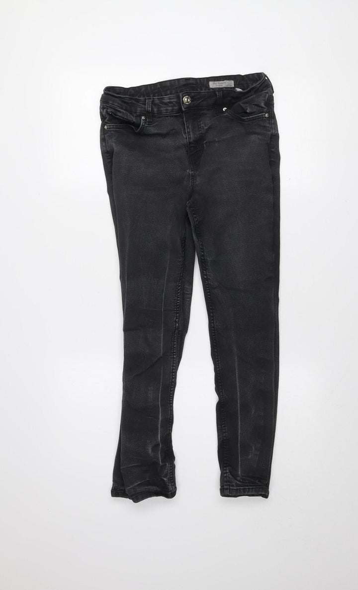 Marks and Spencer Women’s Black Skinny Jeans Size 14 Short Stretch Denim