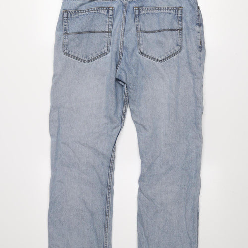 Marks and Spencer Men's Blue Straight Leg Jeans 34W 29L Denim Cotton