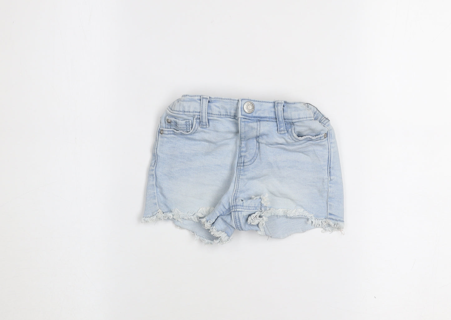 Denim Co Girls Light Blue 2-3 Years Cut-Off Denim Shorts