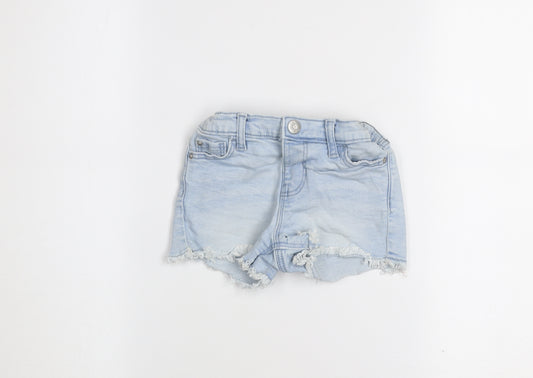 Denim Co Girls Light Blue 2-3 Years Cut-Off Denim Shorts