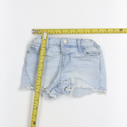 Denim Co Girls Light Blue 2-3 Years Cut-Off Denim Shorts