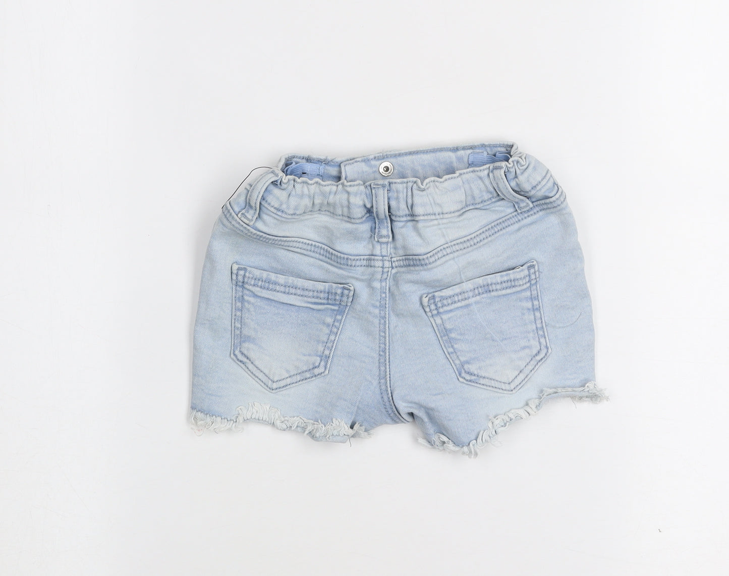 Denim Co Girls Light Blue 2-3 Years Cut-Off Denim Shorts
