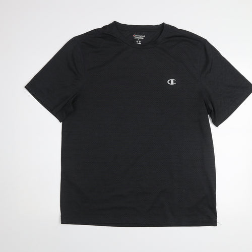 Champion Men's Black L Performance T-Shirt Lightweight Activewear