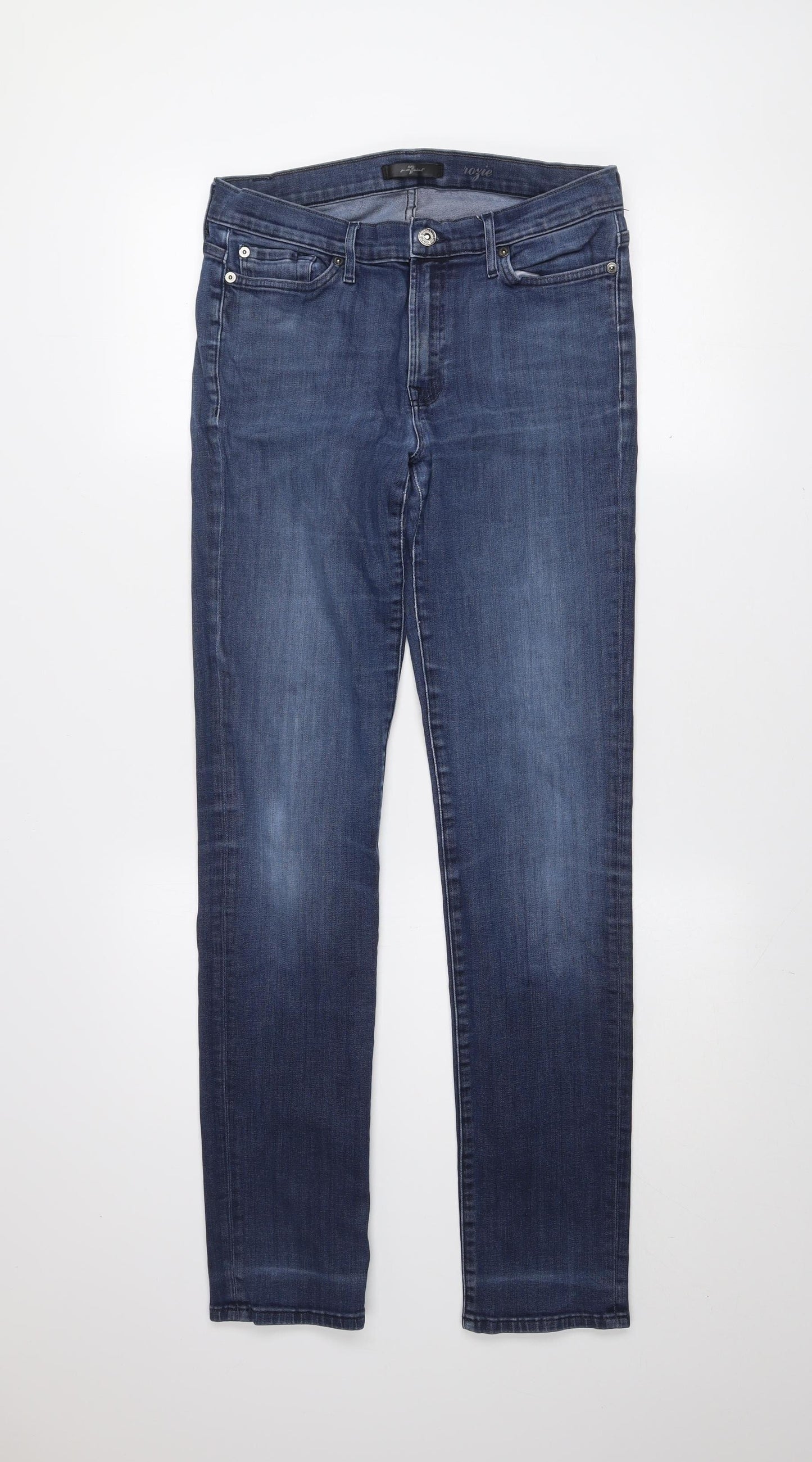 7 For All Mankind Mens Blue Slim Straight Denim Jeans Size 31