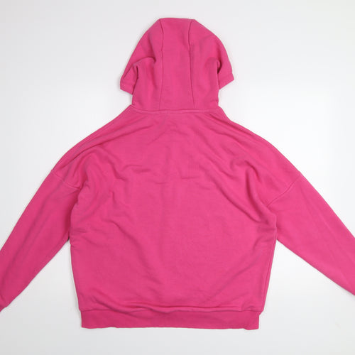 Fila Women’s Pink Pullover Hoodie Medium Cotton Blend Casual