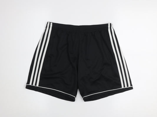 Adidas Womens Black Size 12 Athletic Shorts Climalite Quick Dry