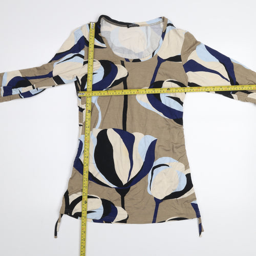 Monari Women's Multicoloured Floral Tunic Top Size 14 Viscose Blend