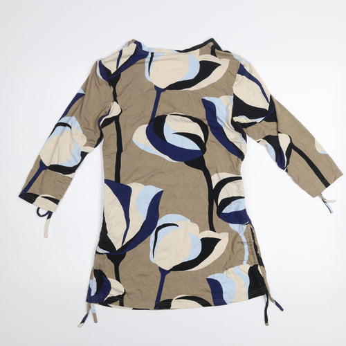 Monari Women's Multicoloured Floral Tunic Top Size 14 Viscose Blend