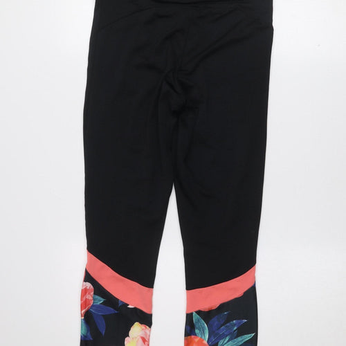 Dunnes Stores Women’s Black Floral Capri Leggings Size S