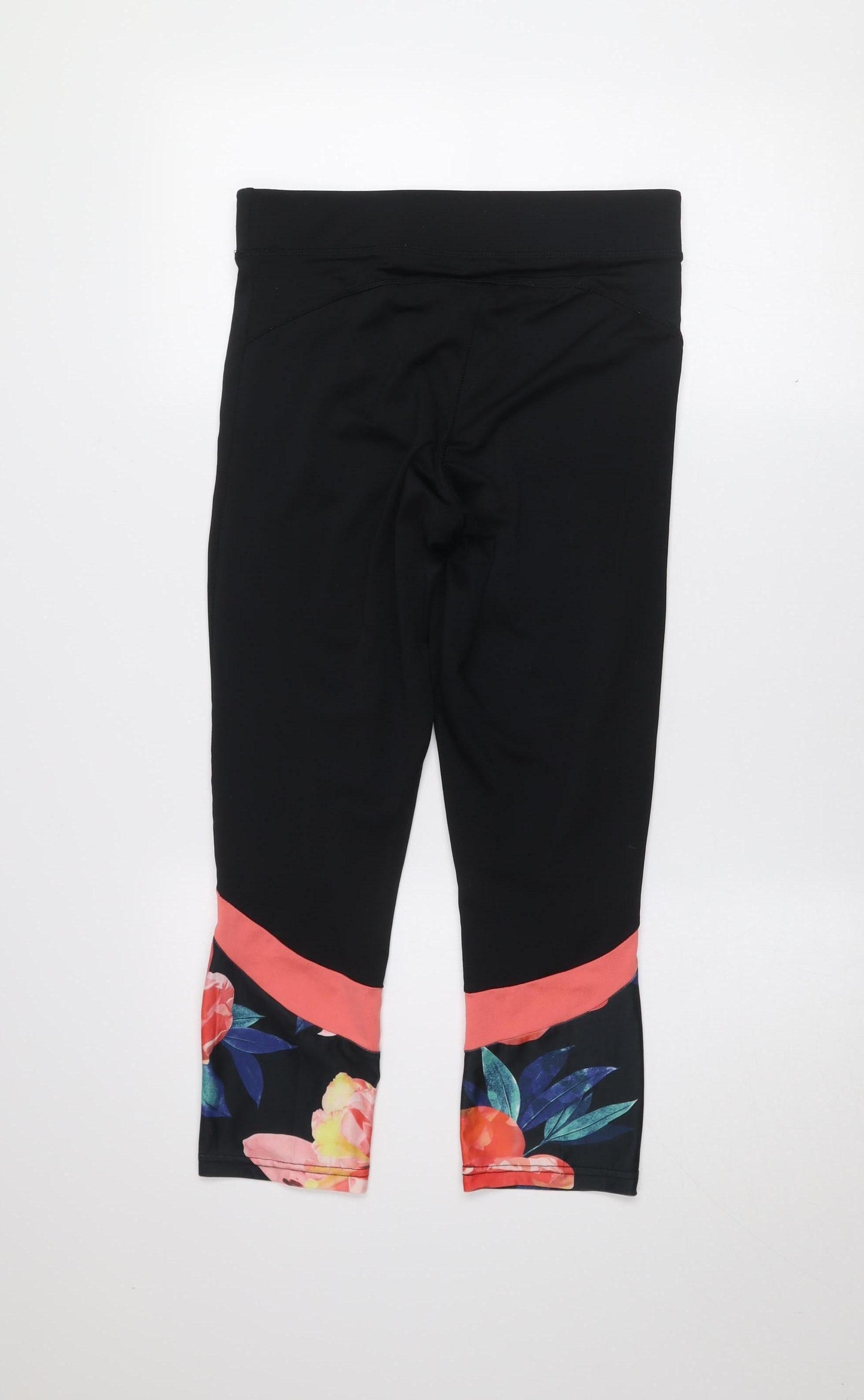 Dunnes Stores Women’s Black Floral Capri Leggings Size S