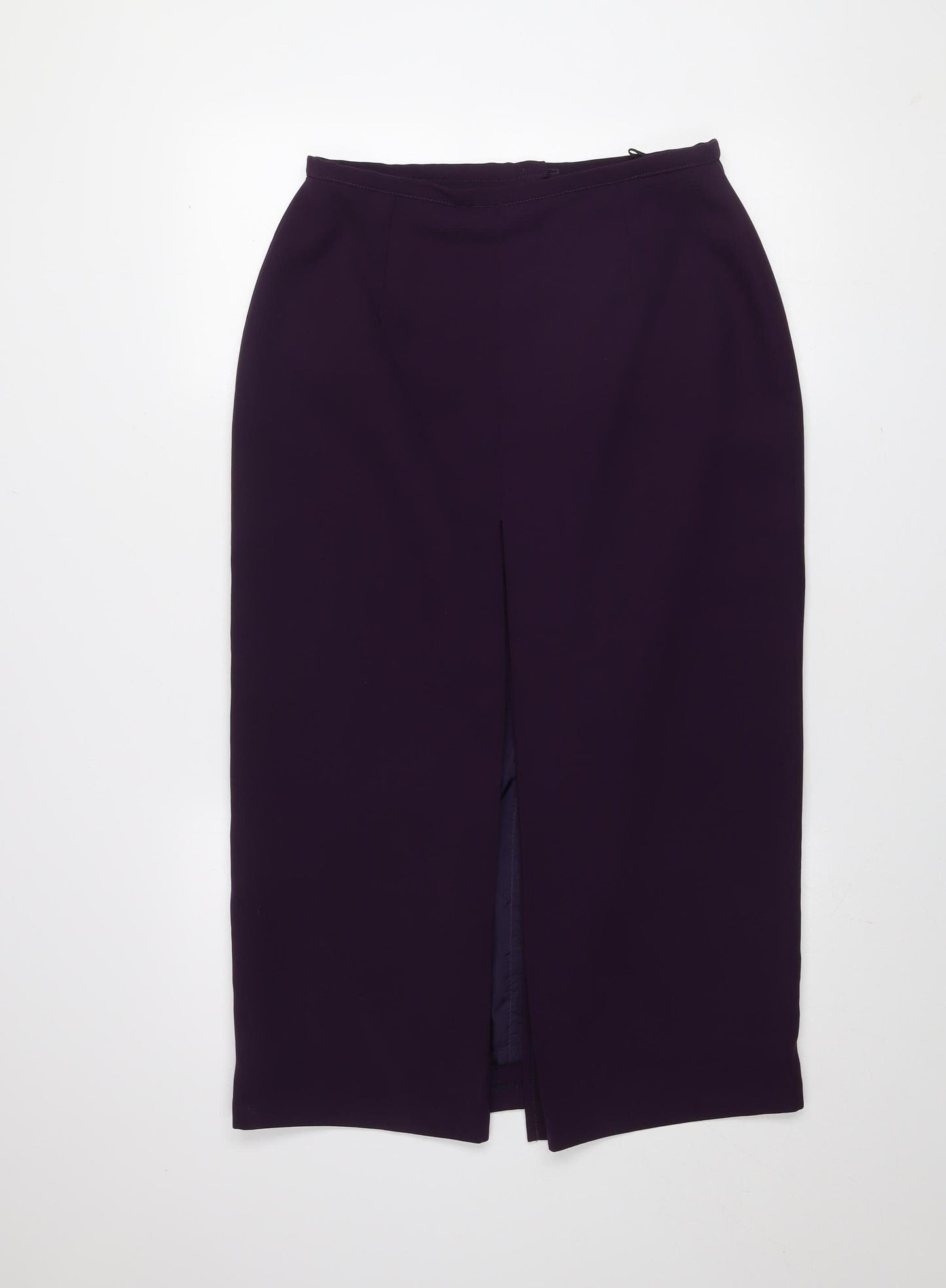 Gerrard Creation Womens Purple Midi Pencil Skirt Size 14