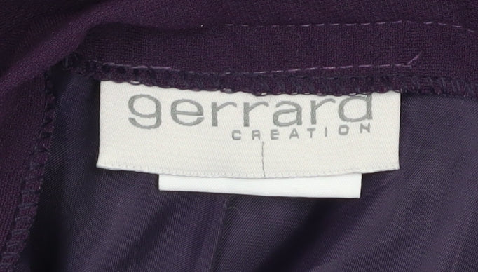 Gerrard Creation Womens Purple Midi Pencil Skirt Size 14