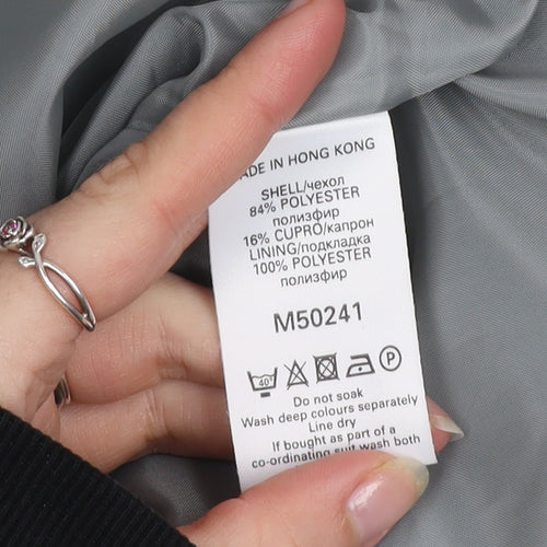 Next Women Grey Sheath Work Dress Size 10 Sleeveless V-Neck