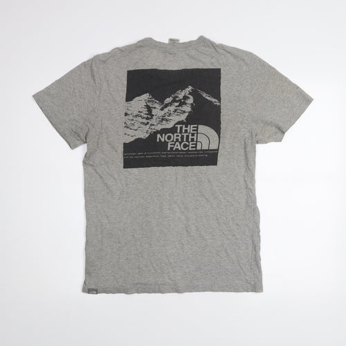 The North Face Men's Grey Small Graphic Outdoor T-Shirt