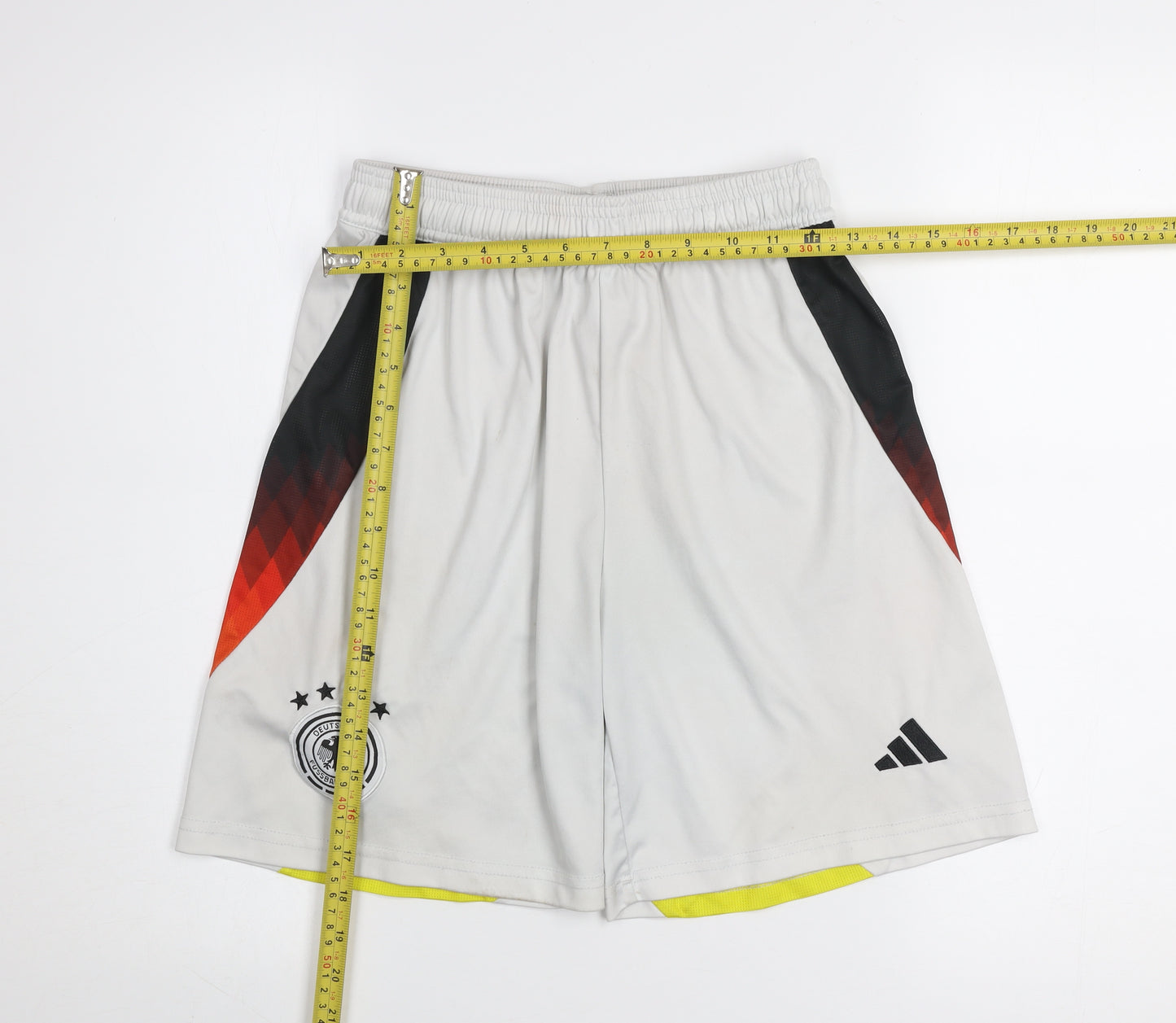 Adidas Men's Grey Football Training Shorts S Polyester