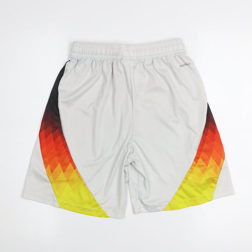 Adidas Men's Grey Football Training Shorts S Polyester