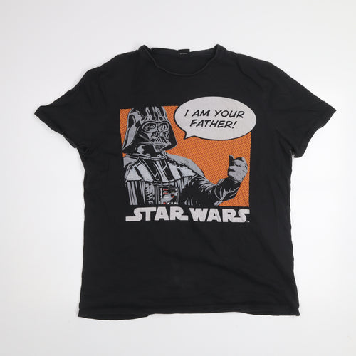 Star Wars Men's Black XL Graphic Print Darth Vader T-Shirt