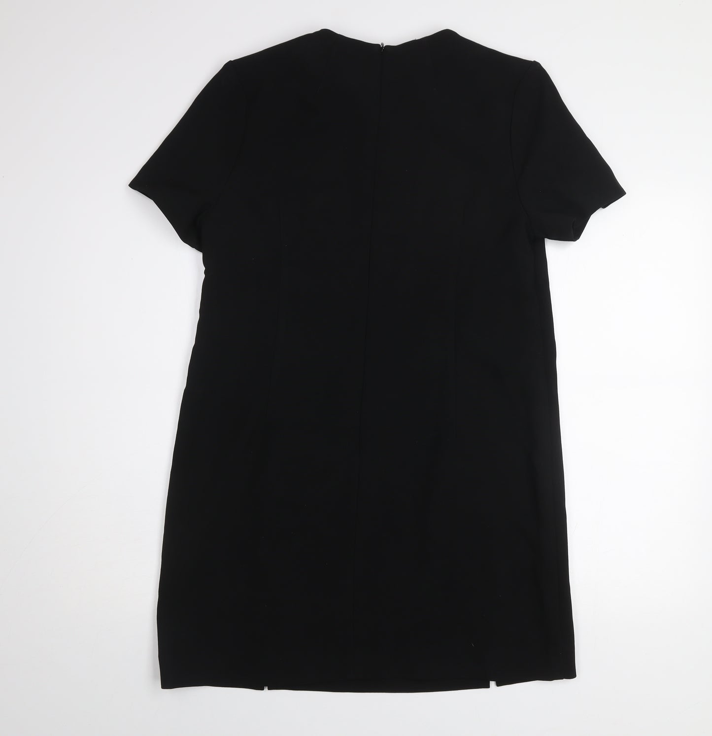 V by Very Womens Black Shift Dress Size 14 Short Sleeve Workwear