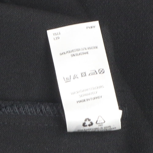 V by Very Womens Black Shift Dress Size 14 Short Sleeve Workwear