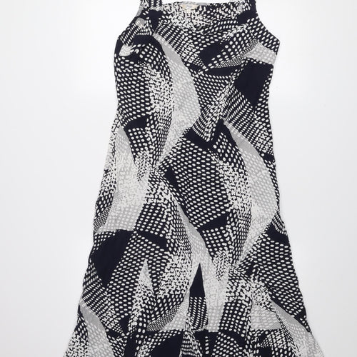 Marks and Spencer Women Black Geometric A-Line Dress Size 12