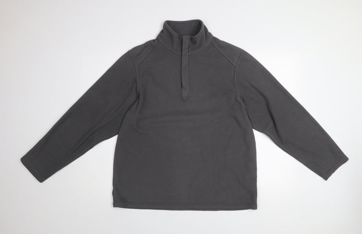 Marks & Spencer Blue Harbour Men's Grey Fleece Pullover Sweatshirt L