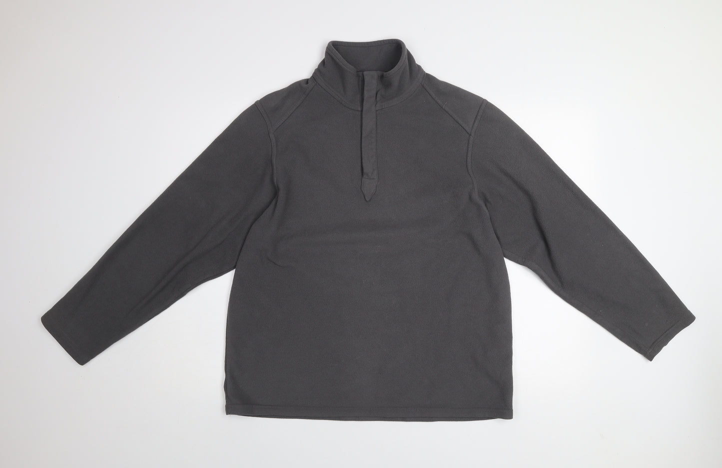 Marks & Spencer Blue Harbour Men's Grey Fleece Pullover Sweatshirt L