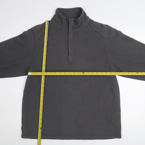 Marks & Spencer Blue Harbour Men's Grey Fleece Pullover Sweatshirt L