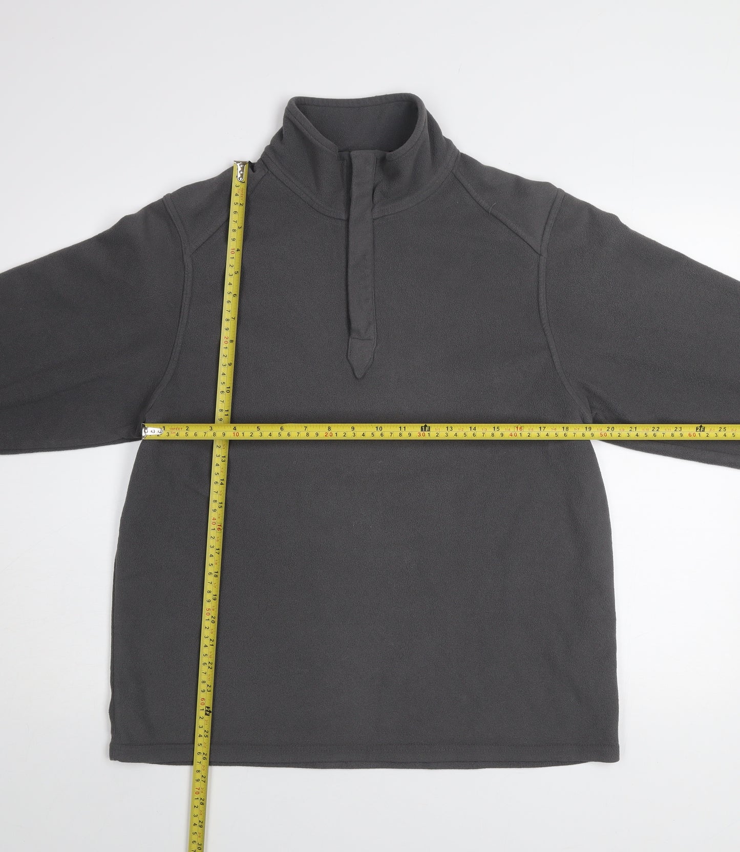 Marks & Spencer Blue Harbour Men's Grey Fleece Pullover Sweatshirt L