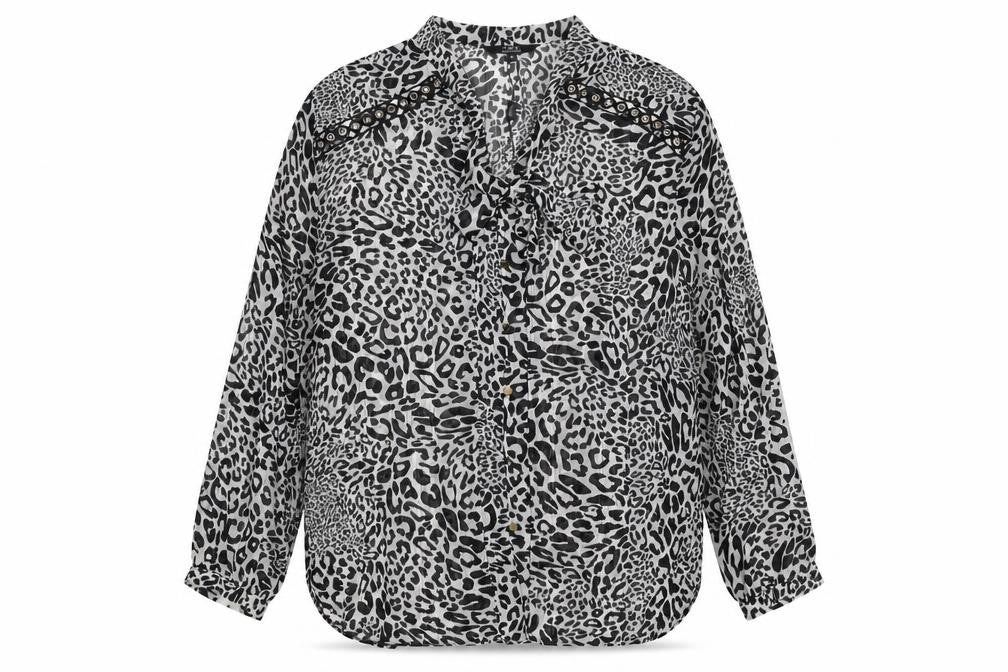 Star by Julien Macdonald Women’s Black Leopard Print Blouse Size 14
