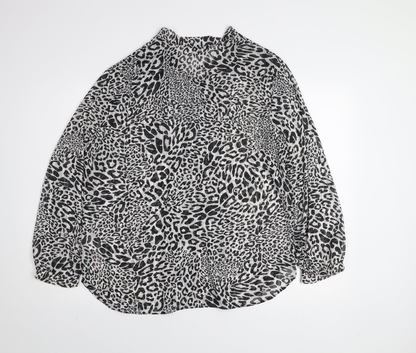 Star by Julien Macdonald Women’s Black Leopard Print Blouse Size 14