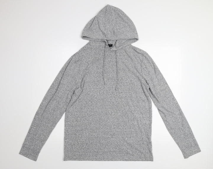 Forever 21 Grey Lightweight Pullover Hoodie Unisex Adults S