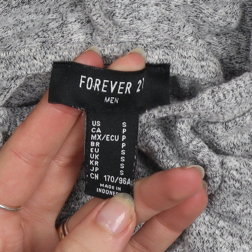 Forever 21 Grey Lightweight Pullover Hoodie Unisex Adults S