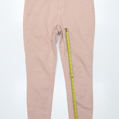 Dunnes Stores Women Skinny Beige Cotton Blend Trousers Size 12