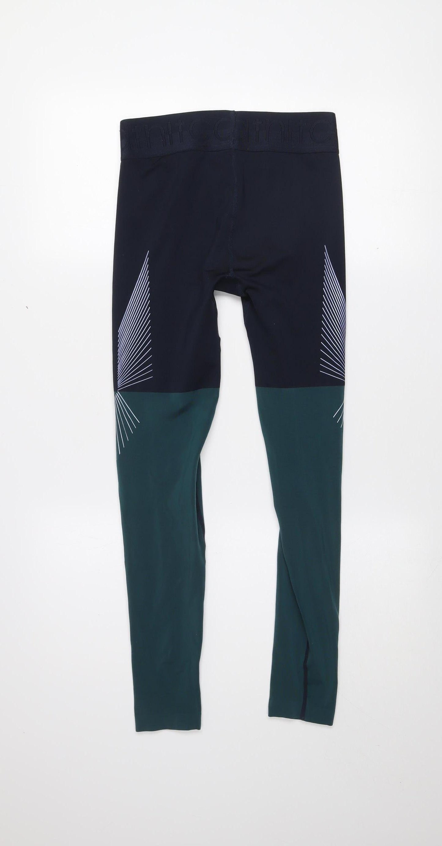 H&M Women’s Blue Colourblock Sports Leggings Size S