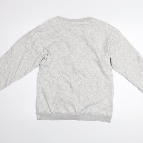 Primark Girls Grey Freedom Butterfly Graphic Pullover Sweatshirt 12-13 Years