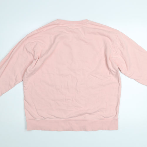 Beloved Woman Pink Pullover Sweatshirt L Hugs and Kisses Graphic