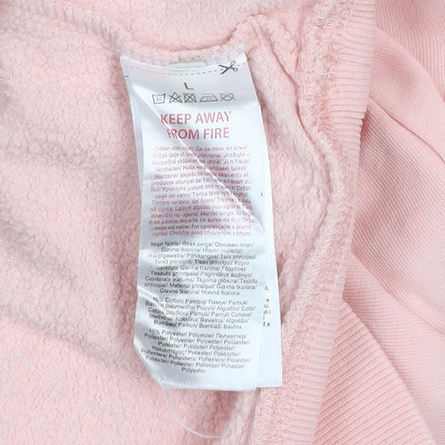 Beloved Woman Pink Pullover Sweatshirt L Hugs and Kisses Graphic