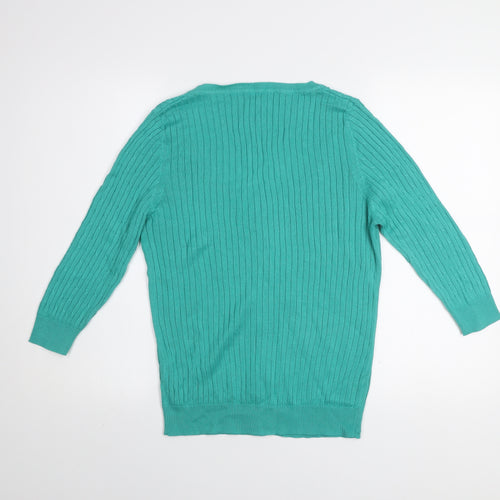 St. Bernard for Dunnes Womens Green Cotton Cardigan L