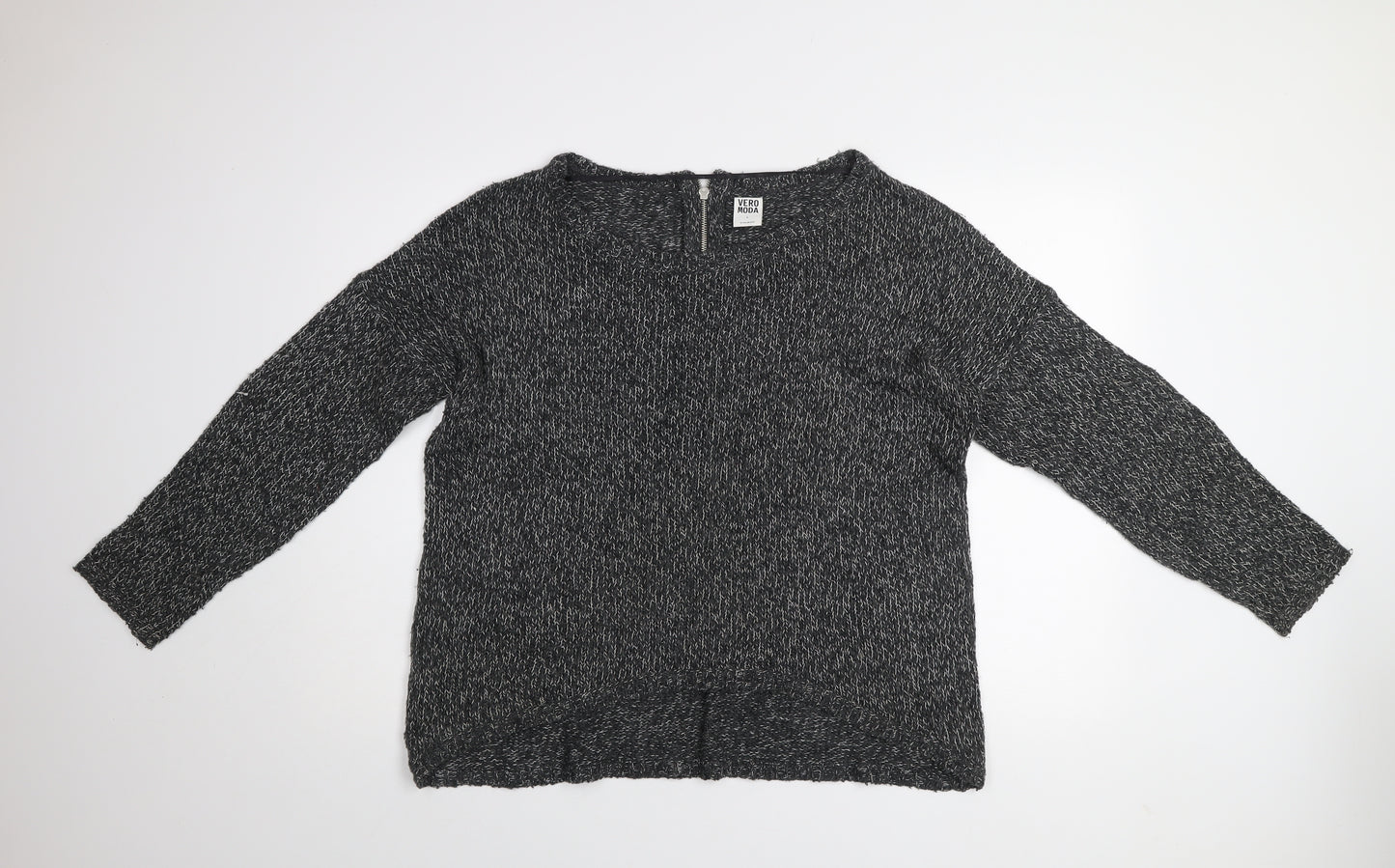Vero Moda Women's Grey Knit Pullover Jumper Size L